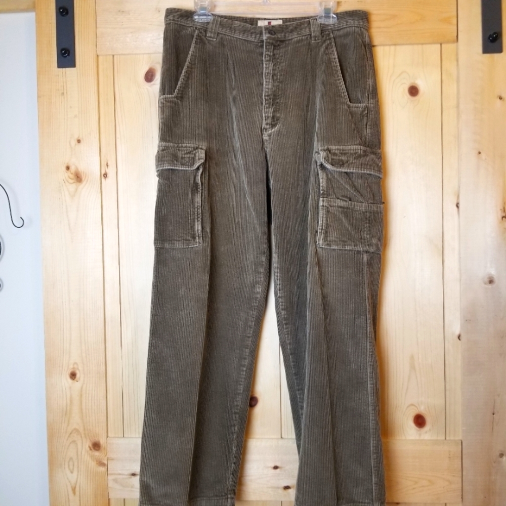 Woolrich Corduroy Wide Leg Cargo Pants